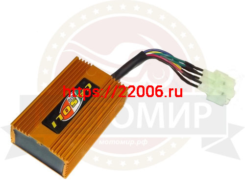 Коммутатор скутер 4х такт 4+2 конт. (FT50QT-4,-18,-10) ТЮНИНГ с проводом