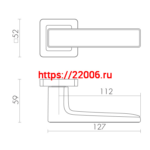 Ручка Fuaro (Фуаро) раздельная K.XM52.DENVER (DENVER XM) SSC/CP-16 сатинированный хром/хром фото 2 Ручка Fuaro (Фуаро) раздельная K.XM52.DENVER (DENVER XM) SSC/CP-16 сатинированный хром/хром фото 2
