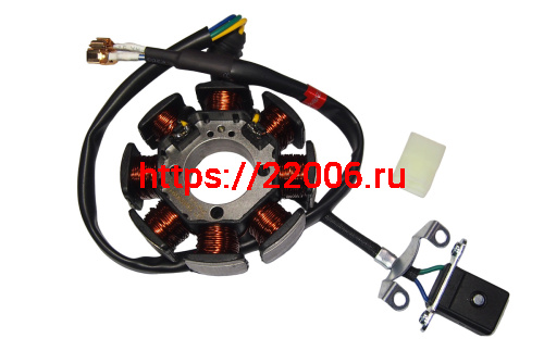 Зажигание CB250, Zongshen ZS 172FMM-5 голое (без маховика) (8 катушек) (статор) 100056052-0001) Зажигание CB250, Zongshen ZS 172FMM-5 голое (без маховика) (8 катушек) (статор) 100056052-0001)