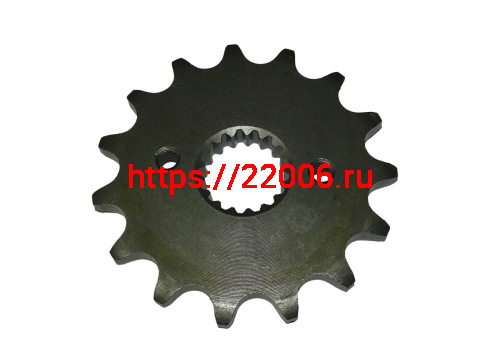 Звезда 15 зуб. (520) цепи, шлицю z=17, d24, ведущая 185YMQ () фото 2