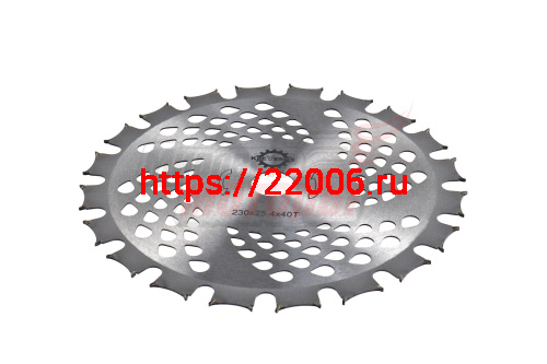 Нож мет. 230мм 40z (25.4*1.3*40T) (ДВУХСТОРОННИЙ ЗУБ с победитовыми напайками) Нож мет. 230мм 40z (25.4*1.3*40T) (ДВУХСТОРОННИЙ ЗУБ с победитовыми напайками)